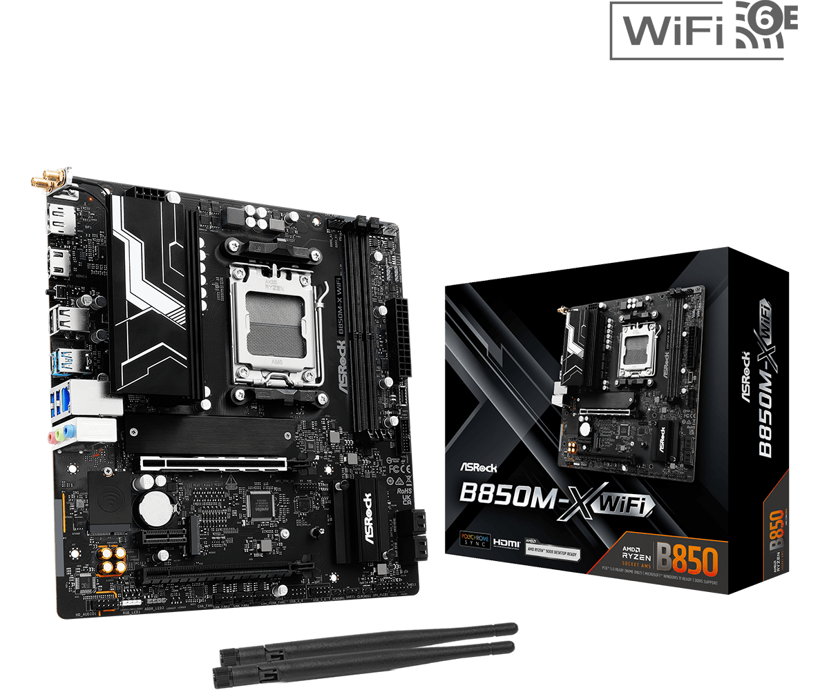 ASROCK Novo B850M-X WIFI 6E AM - X870E Atx Motherboard avaliação e preço